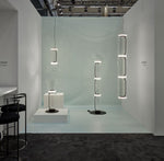 Modular Glass LED Pendant Light with Cylinder, Cone & Bowl Shades
