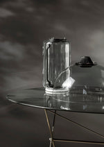 Modular Glass LED Pendant Light with Cylinder, Cone & Bowl Shades