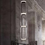 Modular Glass LED Pendant Light with Cylinder, Cone & Bowl Shades