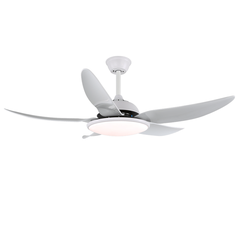 Noctura 48" LED Ceiling Fan Light with Remote – Modern Minimalist Black/White
