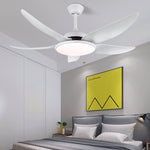 Noctura 48" LED Ceiling Fan Light with Remote – Modern Minimalist Black/White