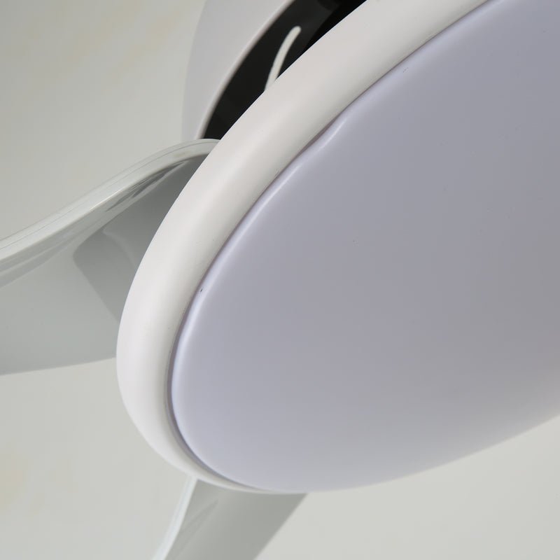 Noctura 48" LED Ceiling Fan Light with Remote – Modern Minimalist Black/White