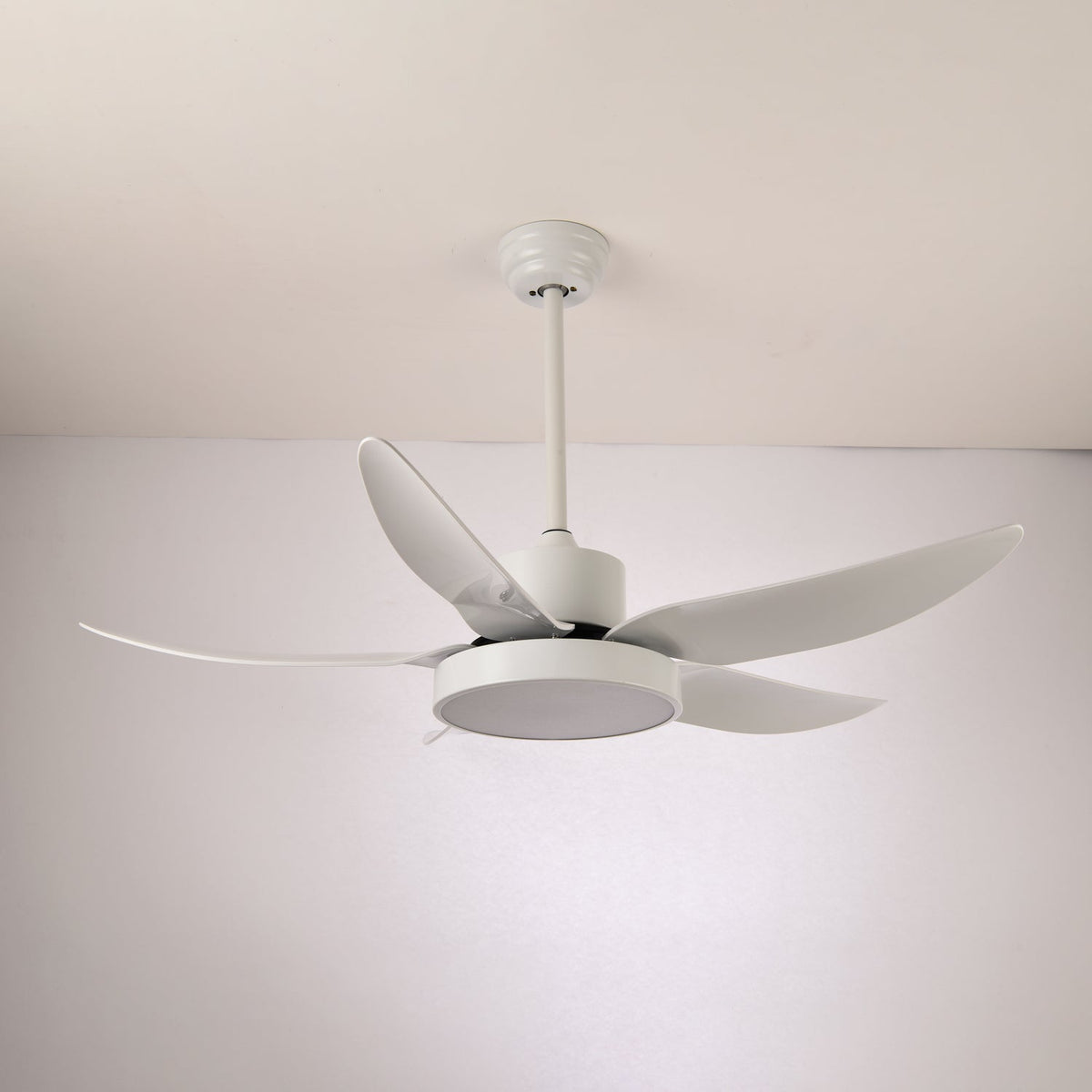 Noctura Glide Ceiling Fan with Integrated LED Light, Modern Black