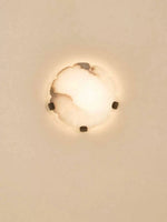Noema Alabaster Wall Sconce — Modern LED Wall Light for Bedroom & Living Room