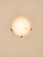 Noema Alabaster Wall Sconce — Modern LED Wall Light for Bedroom & Living Room