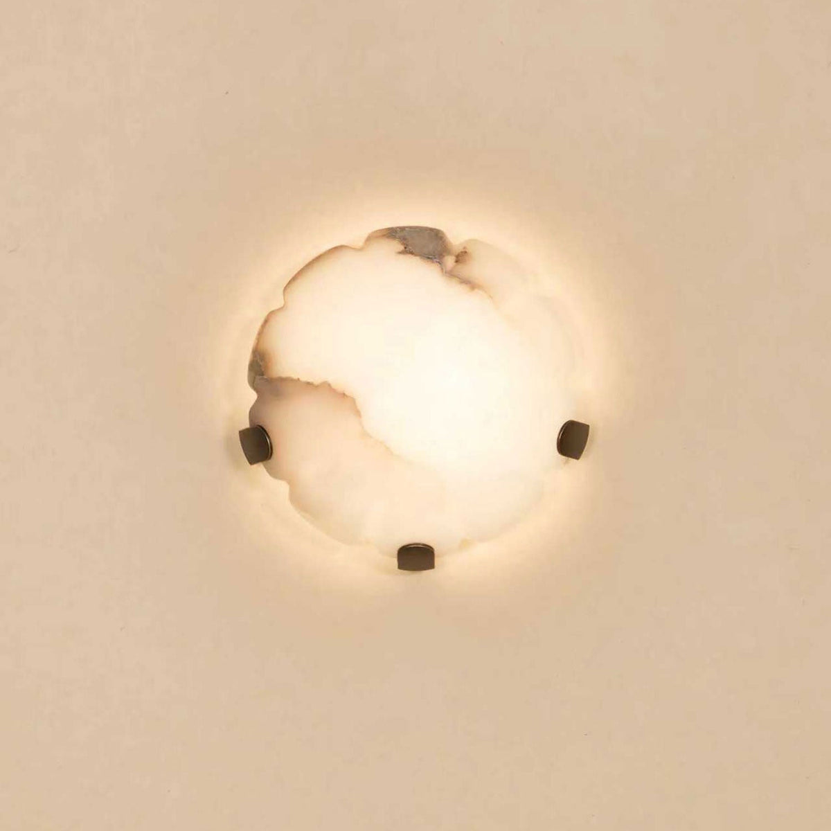 Noema Alabaster Wall Sconce — Modern LED Wall Light for Bedroom & Living Room