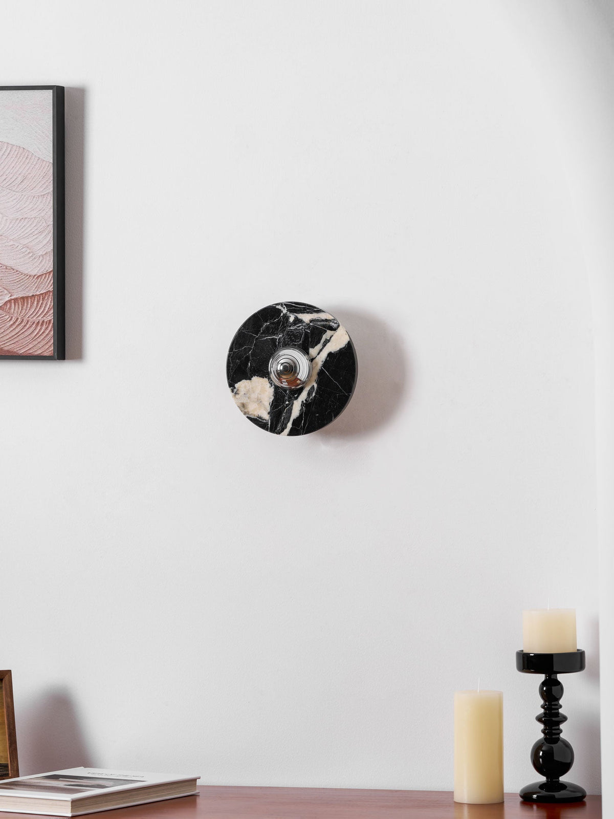 Noireon Marble LED Wall Sconce – Modern Sculptural Lighting