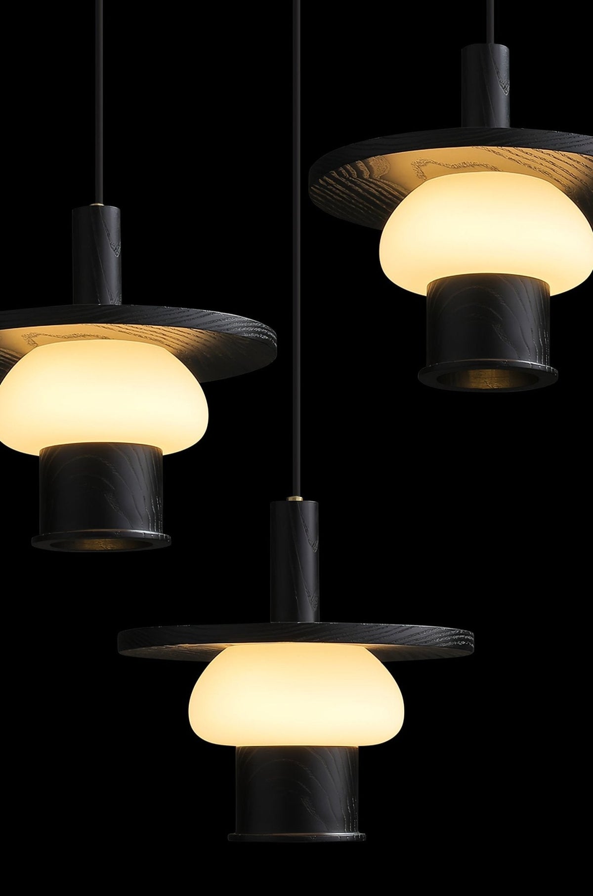 Noka Wood Pendant Light – Modern LED Chandelier for Dining Room and Kitchen Island