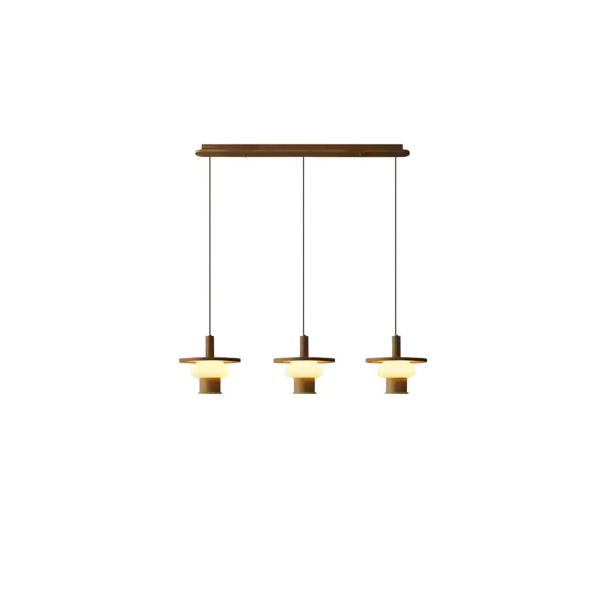 Noka Wood Pendant Light – Modern LED Chandelier for Dining Room and Kitchen Island
