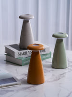 Noko Rechargeable Mushroom Table Lamp in Ceramic Finish