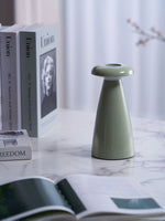 Noko Rechargeable Mushroom Table Lamp in Ceramic Finish