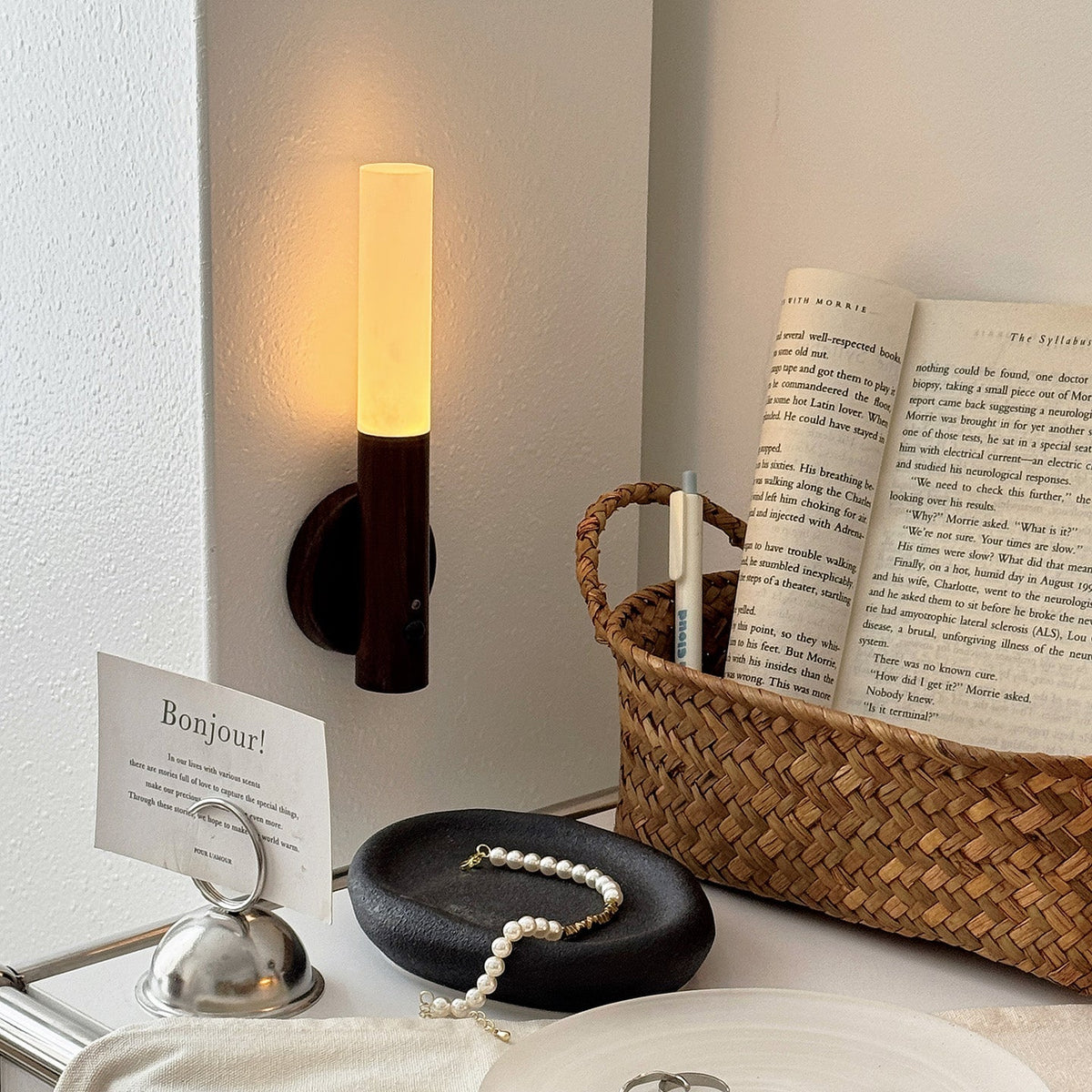 Nomad Portable Magnetic Wall Sconce with Rechargeable LED Light