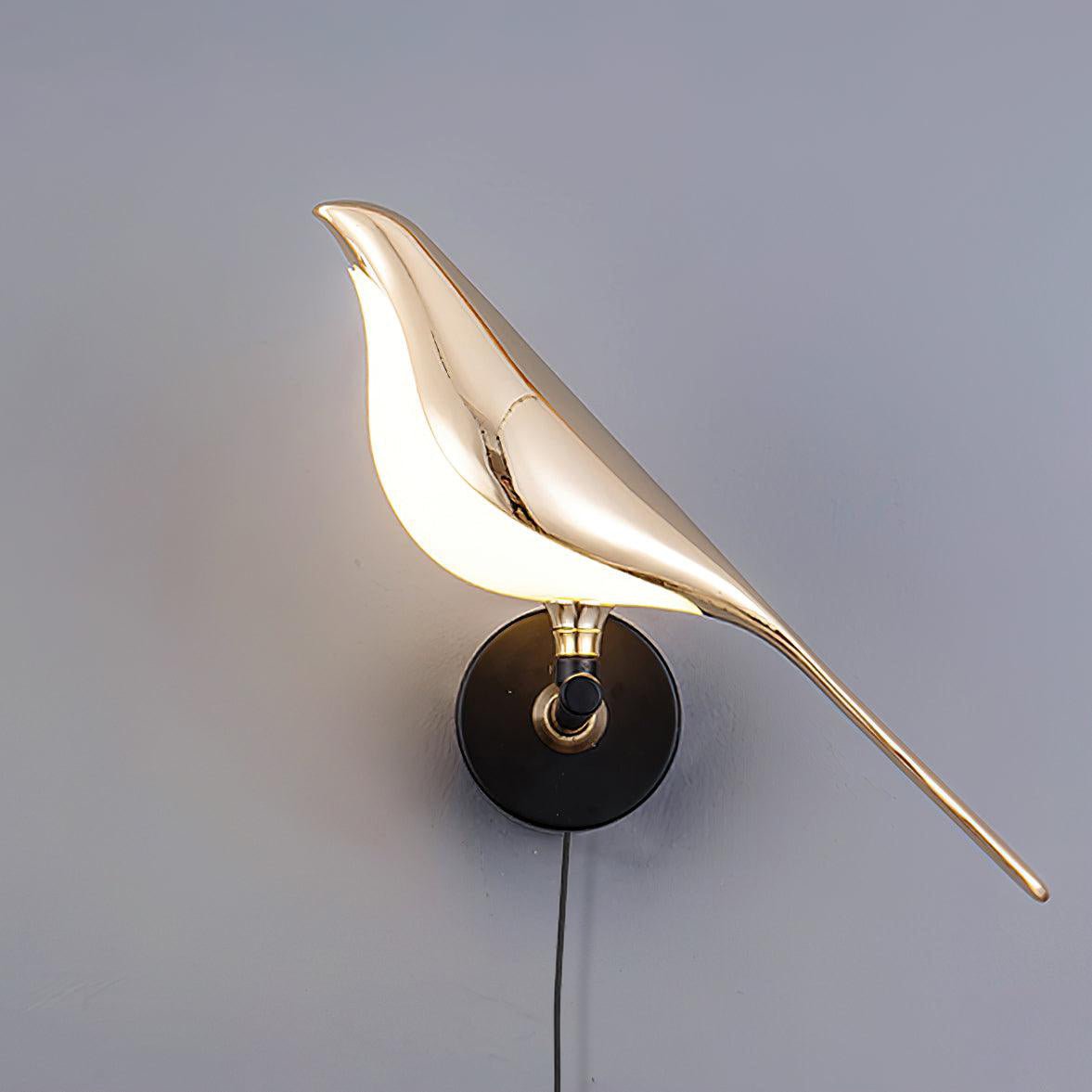 Nomi Plug-In Wall Sconce with Adjustable Bird Accent