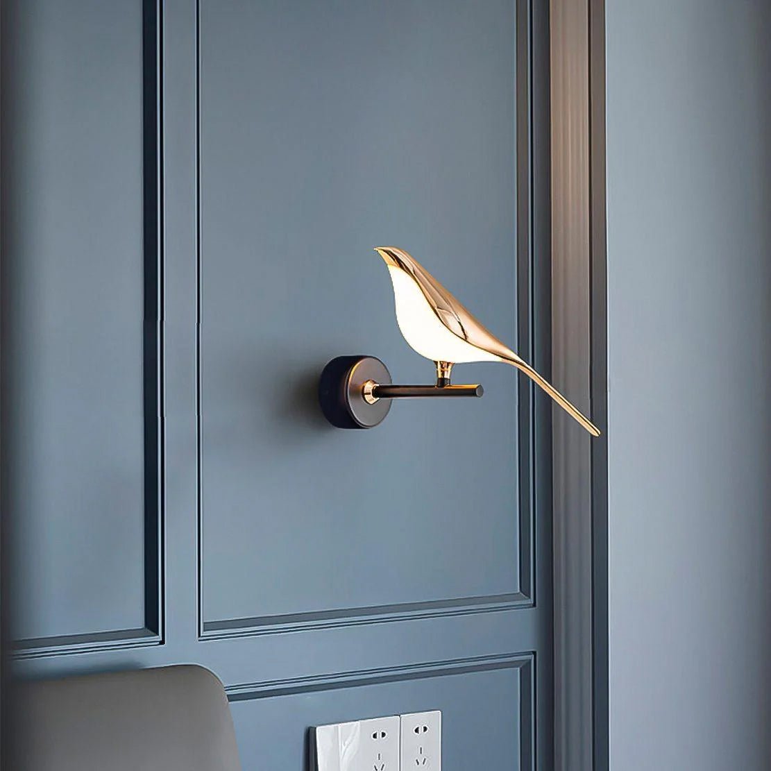 Nomi Plug-In Wall Sconce with Adjustable Bird Accent