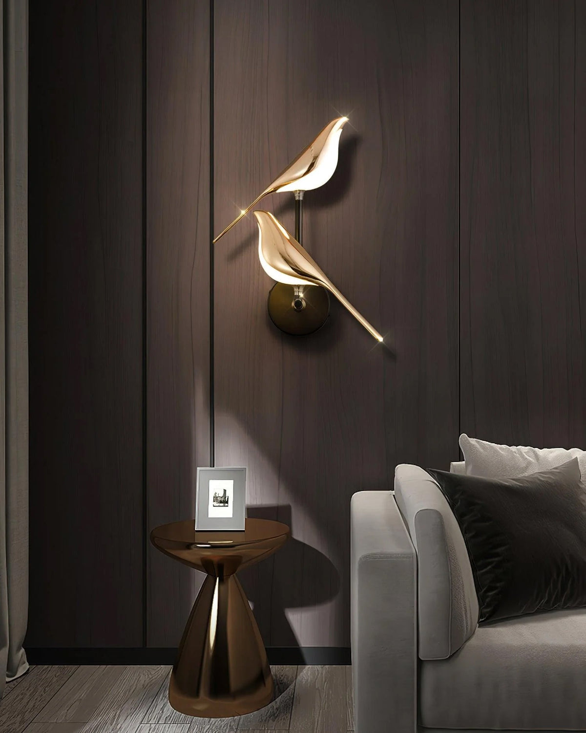 Nomi Plug-In Wall Sconce with Adjustable Bird Accent