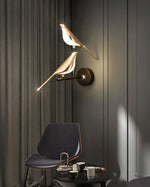 Nomi Plug-In Wall Sconce with Adjustable Bird Accent