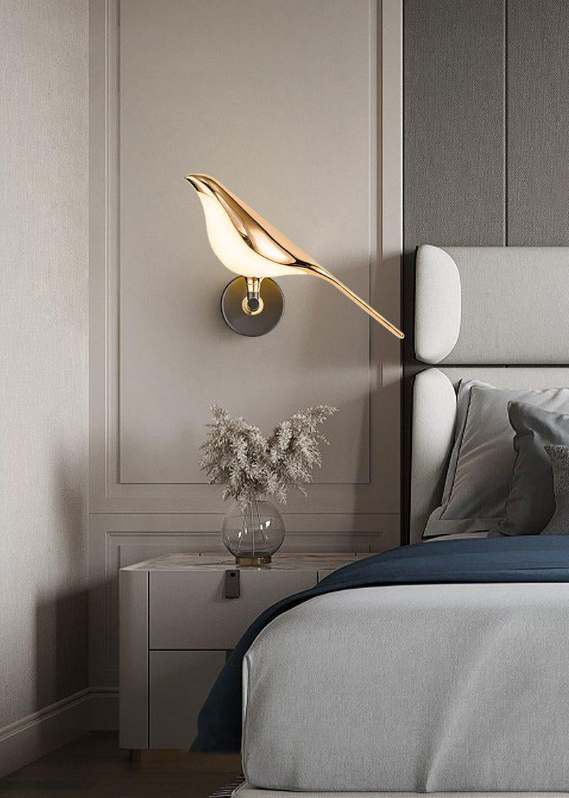 Nomi Plug-In Wall Sconce with Adjustable Bird Accent
