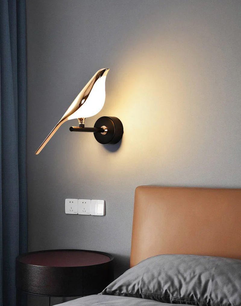 Nomi Plug-In Wall Sconce with Adjustable Bird Accent