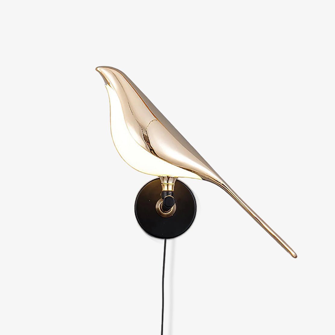 Nomi Plug-In Wall Sconce with Adjustable Bird Accent