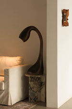 Noor Sculptural Table Lamp in Bronze – Modern Art Deco Accent Light