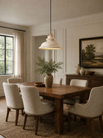 Noralin Travertine Pendant Light – Hand-Carved Natural Stone Lamp