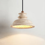 Noralin Travertine Pendant Light – Hand-Carved Natural Stone Lamp