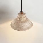 Noralin Travertine Pendant Light – Hand-Carved Natural Stone Lamp