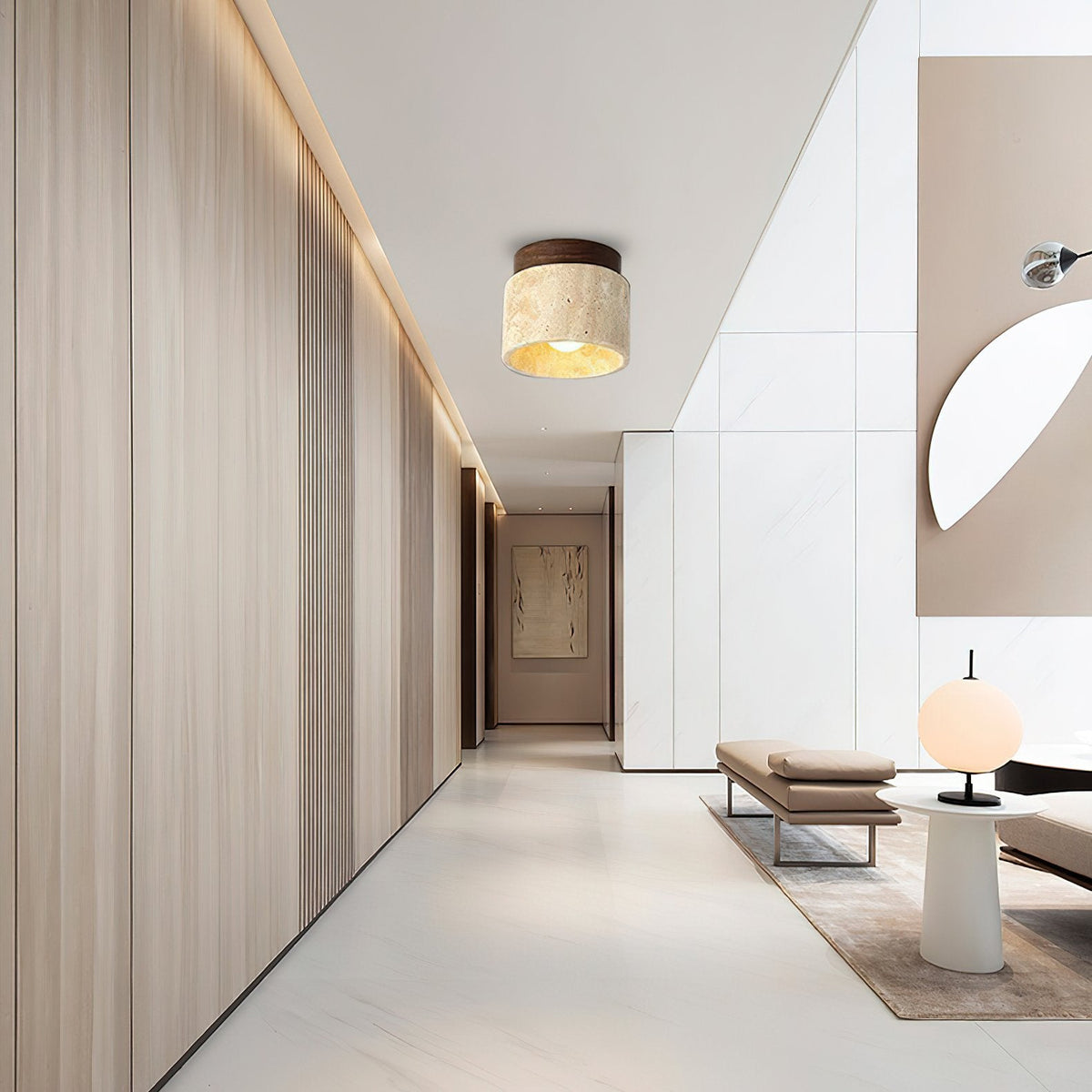 Nordic Wooden Ceiling Lamp