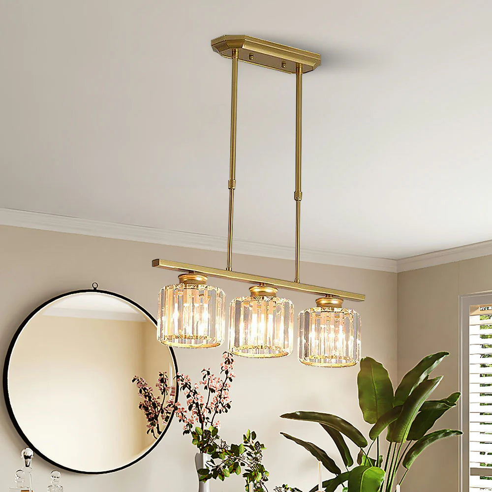 Nordic Multi Head Glass Chandelier