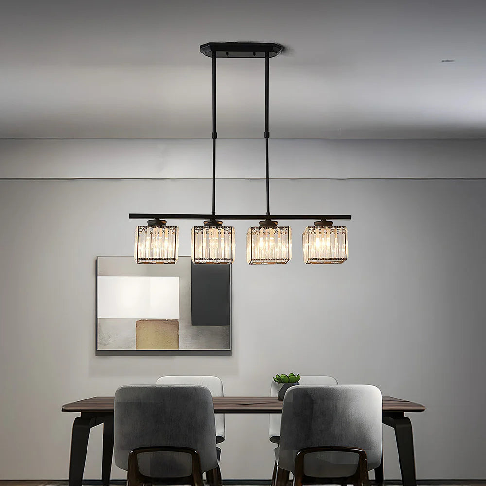 Nordic Multi Head Glass Chandelier