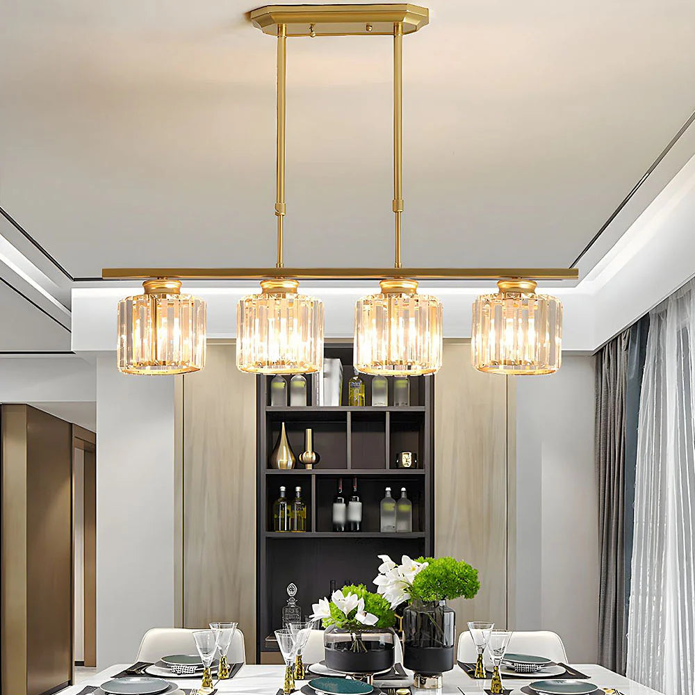 Nordic Multi Head Glass Chandelier