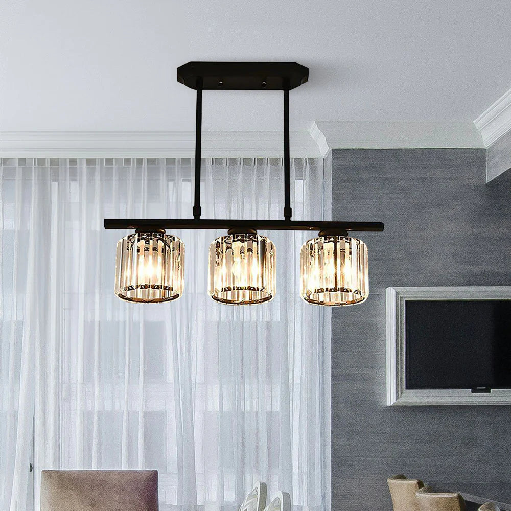 Nordic Multi Head Glass Chandelier