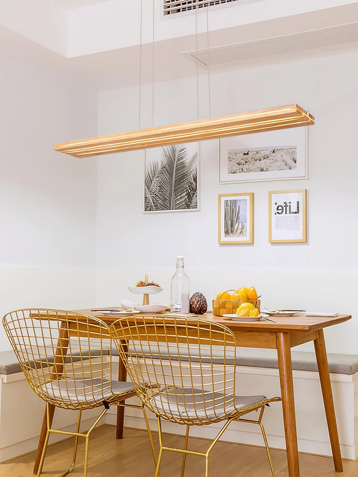 Nordic Cracked Wood Pendant Light
