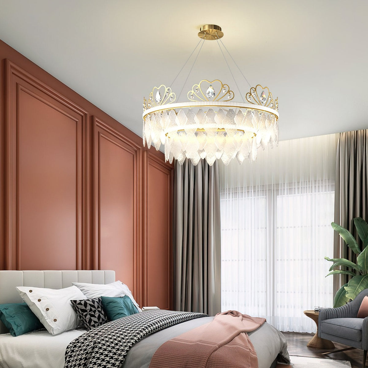 Nordic Crown Crystal Chandelier