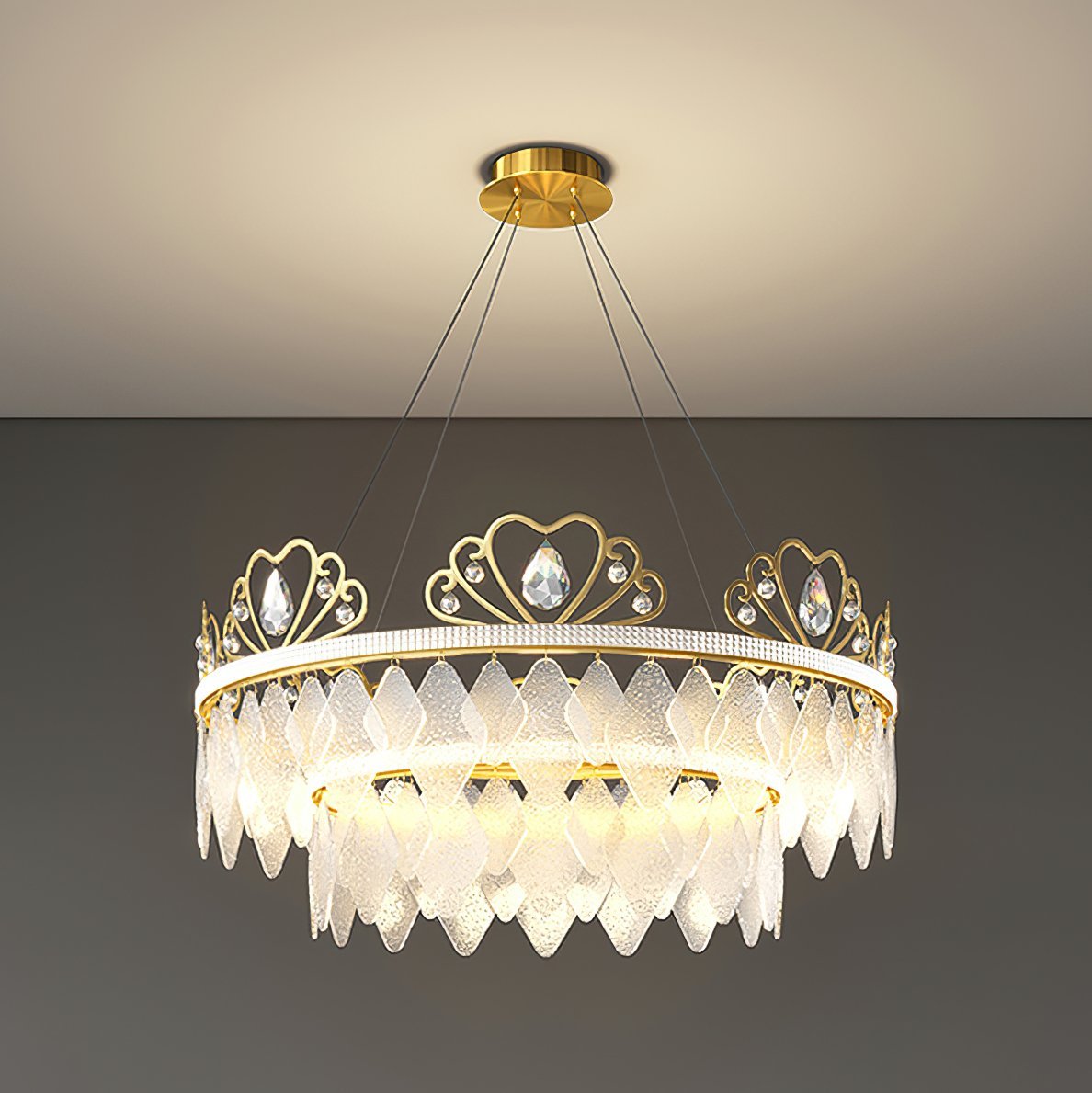 Nordic Crown Crystal Chandelier