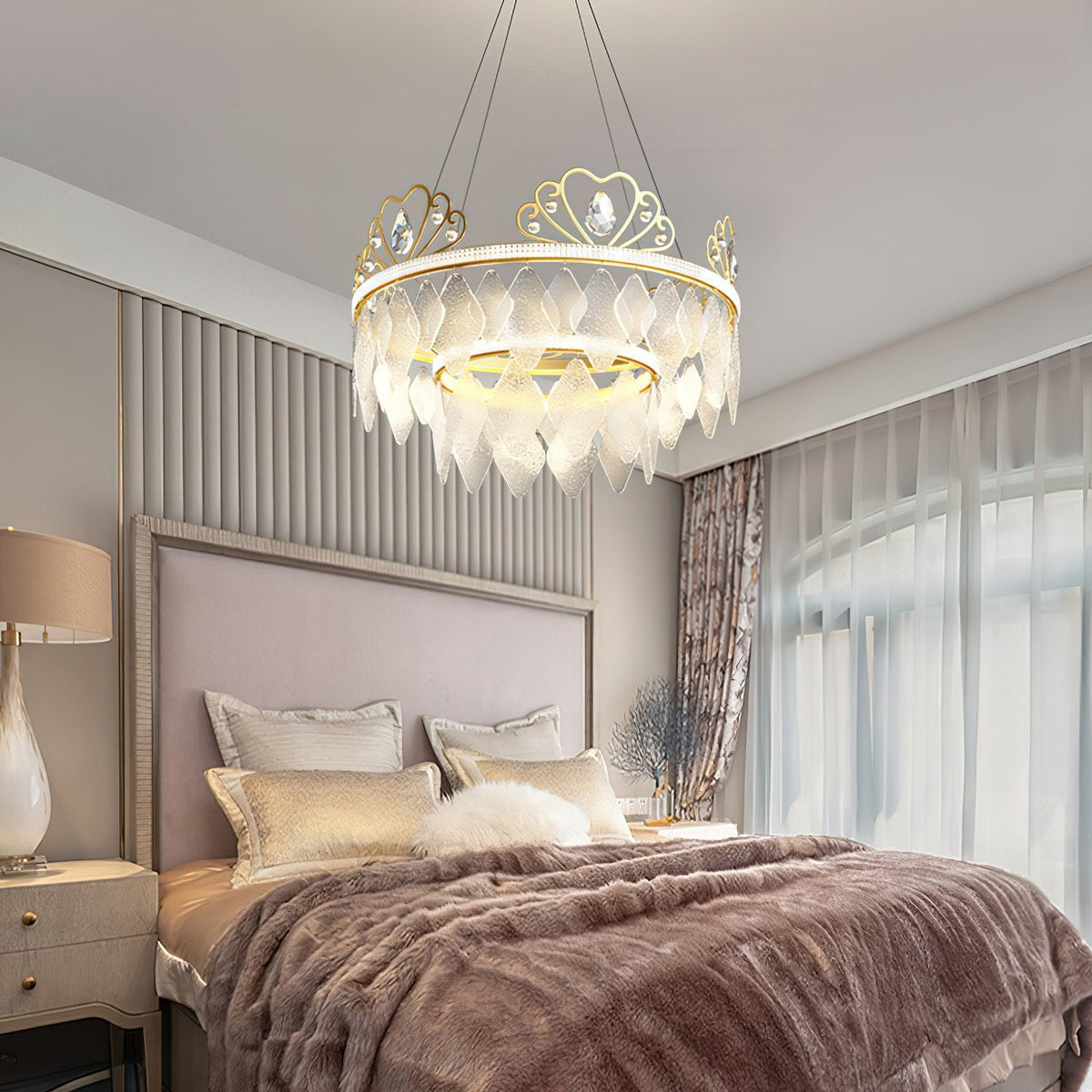 Nordic Crown Crystal Chandelier