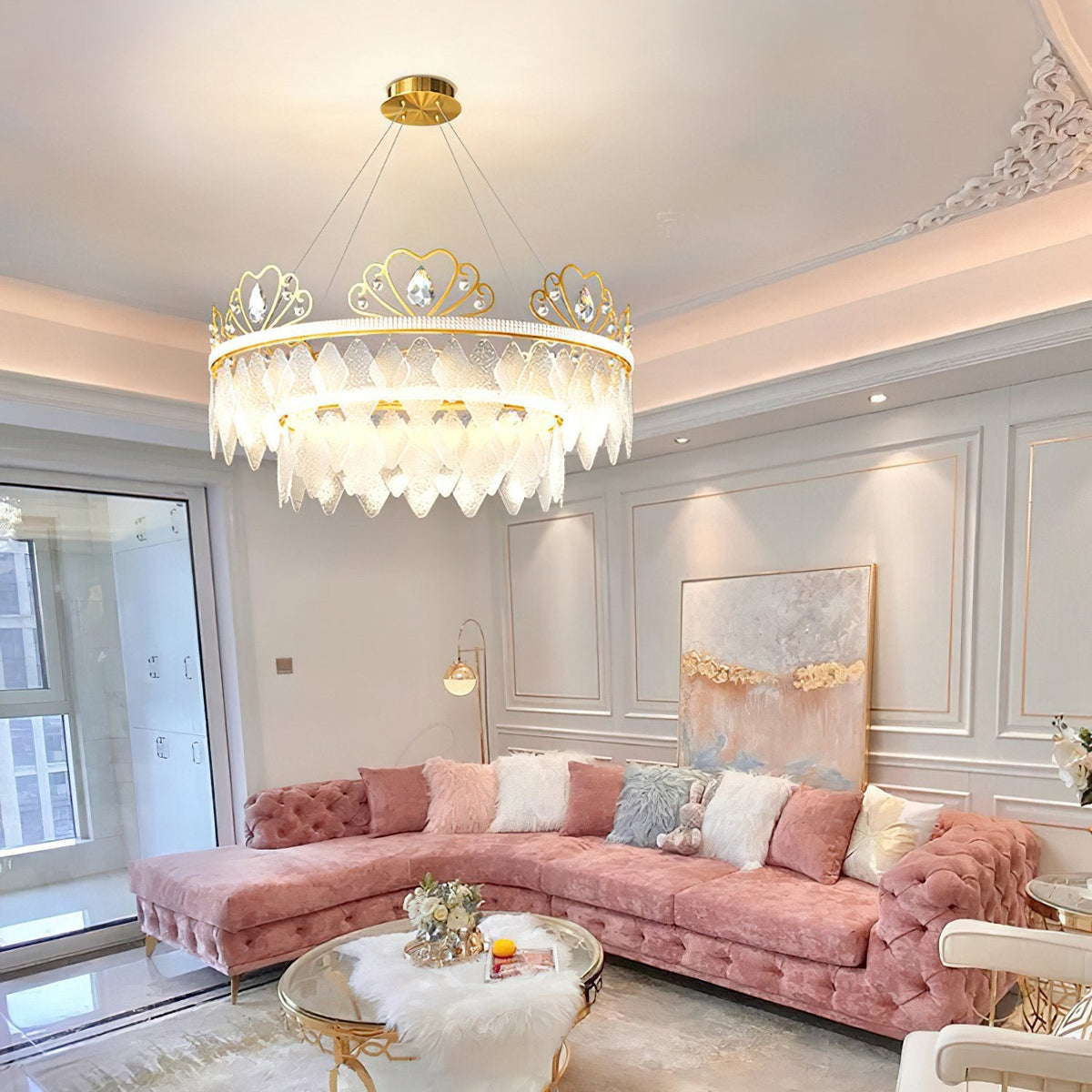 Nordic Crown Crystal Chandelier