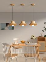 Nordic Hat Wood Pendant Lamp