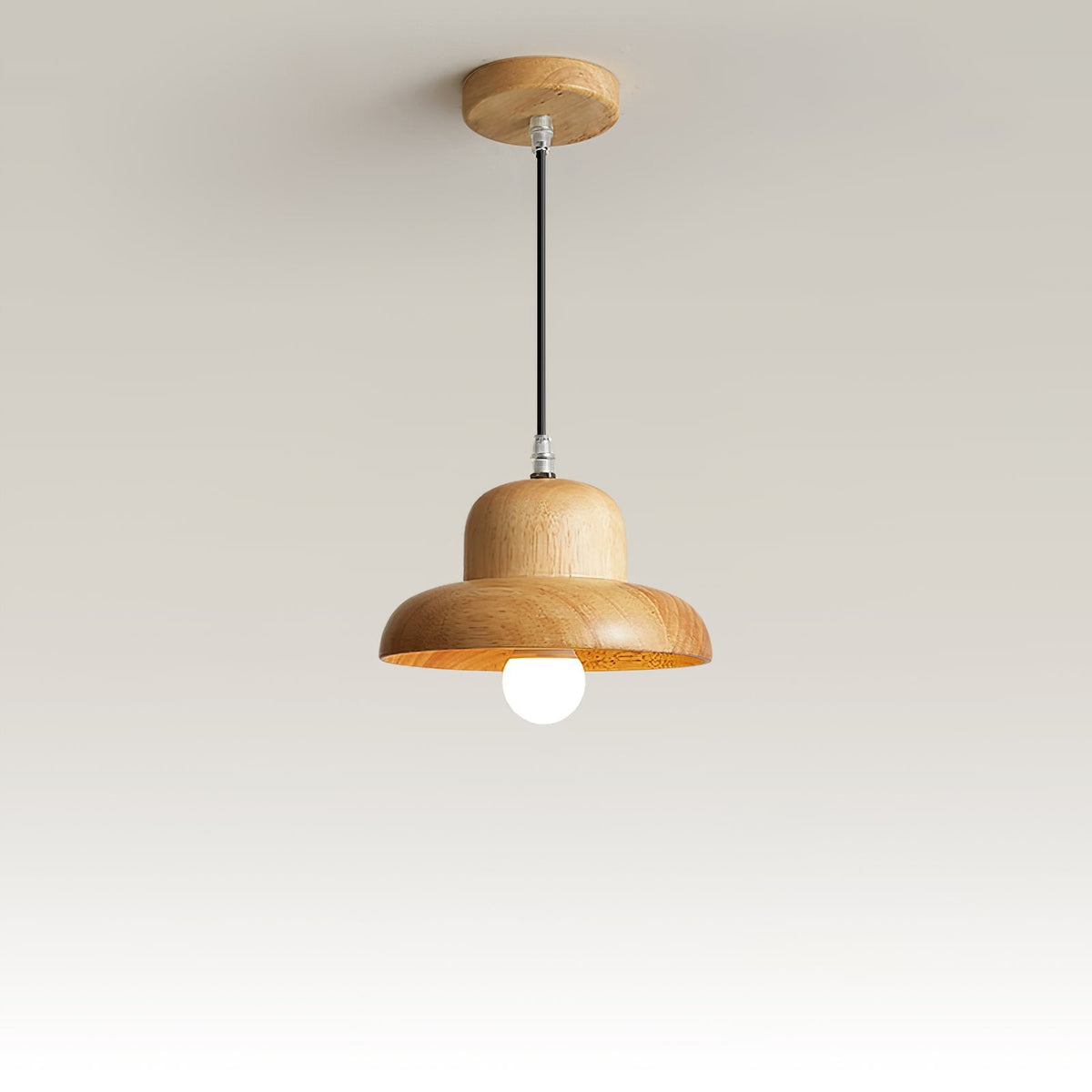 Nordic Hat Wood Pendant Lamp
