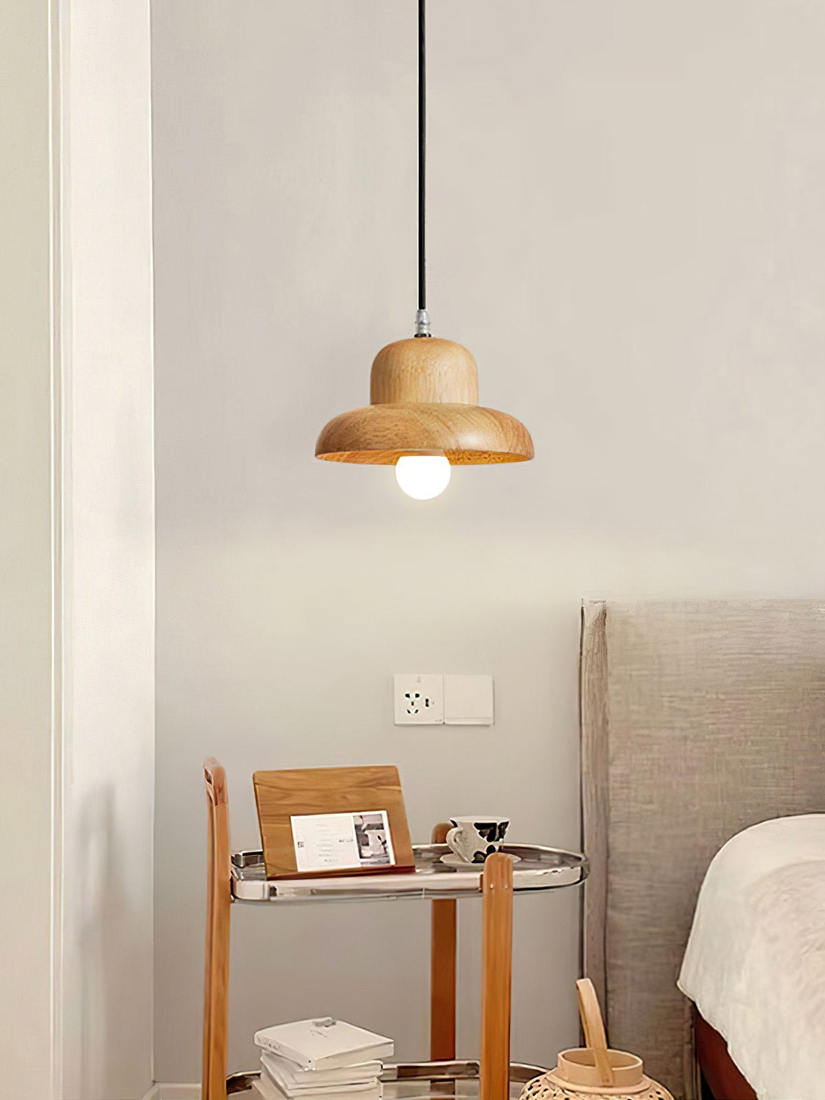 Nordic Hat Wood Pendant Lamp