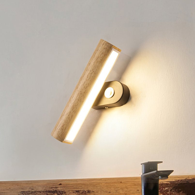 Nordic Minimalist Wood Wall Lamp