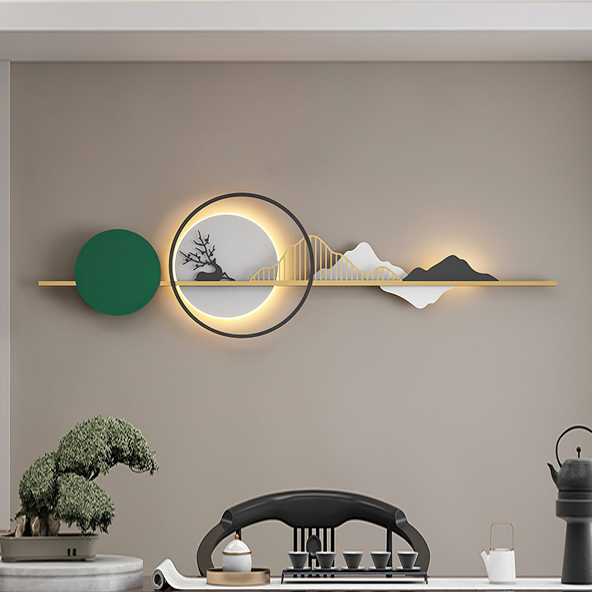 Nordic Mountain Deer Wall Lamp