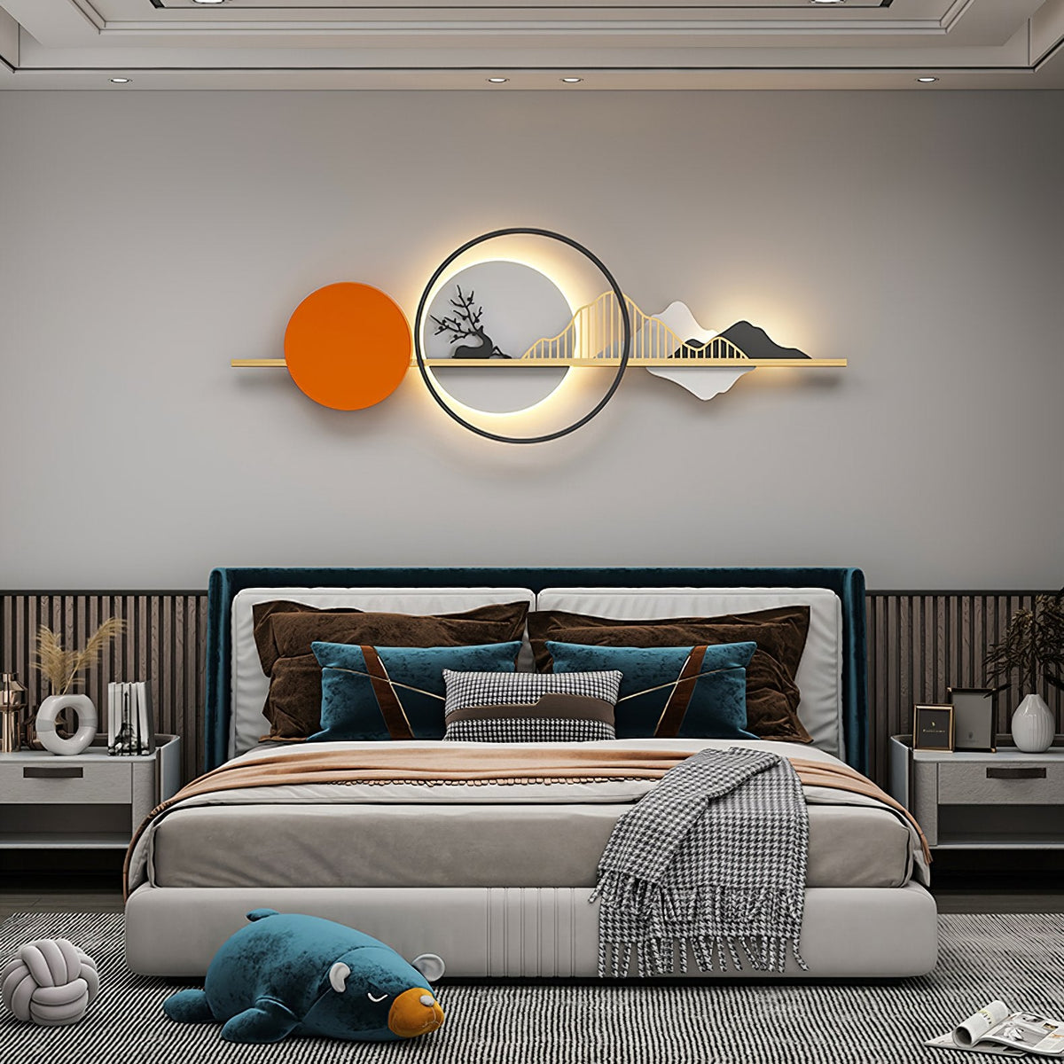 Nordic Mountain Deer Wall Lamp