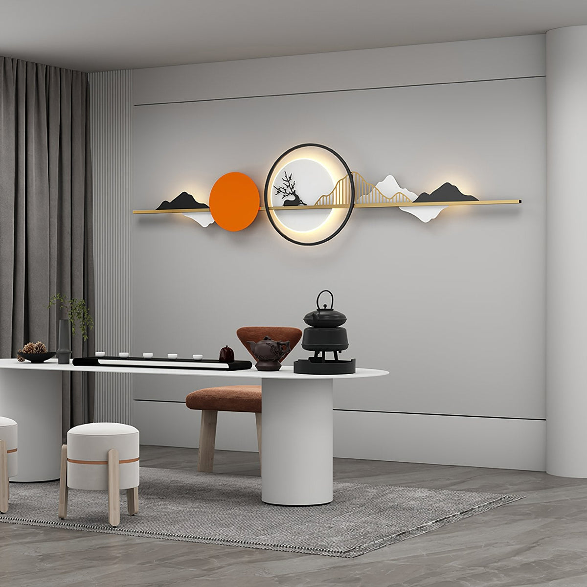 Nordic Mountain Deer Wall Lamp