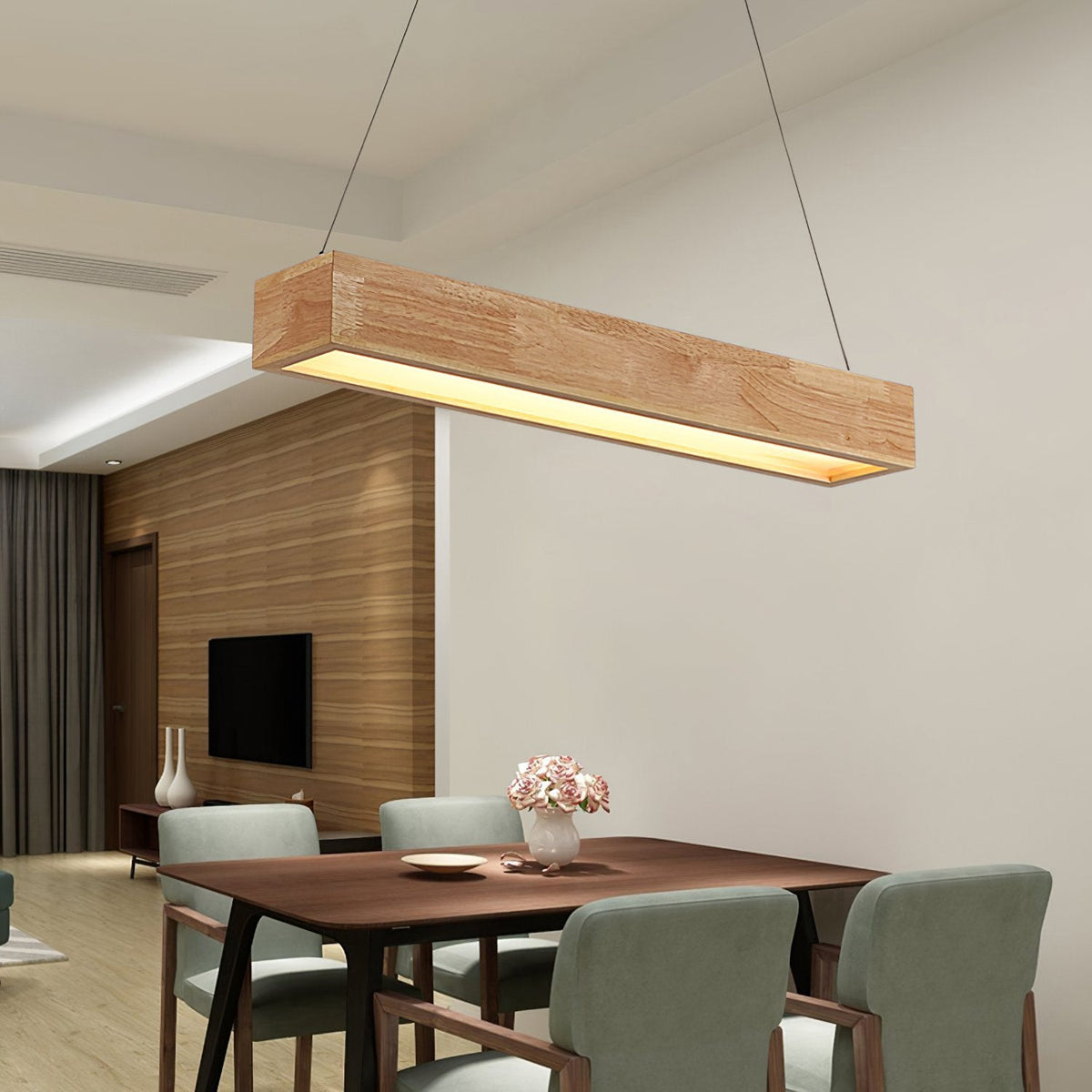 Nordic Rectangle Farmhouse Pendant Light