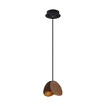 Orbit Fold Wood Pendant Light – Modern Nordic LED Hanging Lamp for Dining and Kitchen