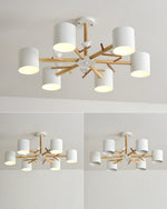 Nordic Tree Branches And Birds Chandelier