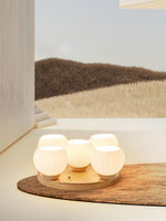 Nordic Wood Art Round Ceiling Lamp