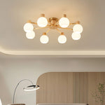 Nordic Wooden Spiral Ceiling Lamp