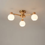 Nordic Wooden Spiral Ceiling Lamp